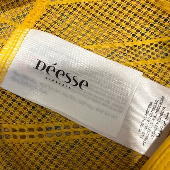 💛 Déesse Curve Mesh Bralette – Jaune soleil, taille 4X💛 - Picture 2 of 5